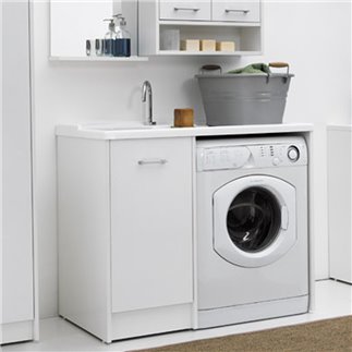 Sink Cabinet with Compartment for Washing Machine - Domestica | IsaProject