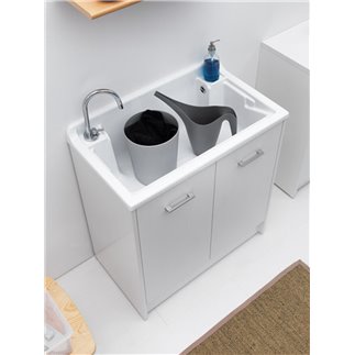 Cabinet washtub with storage compartment - Domestica