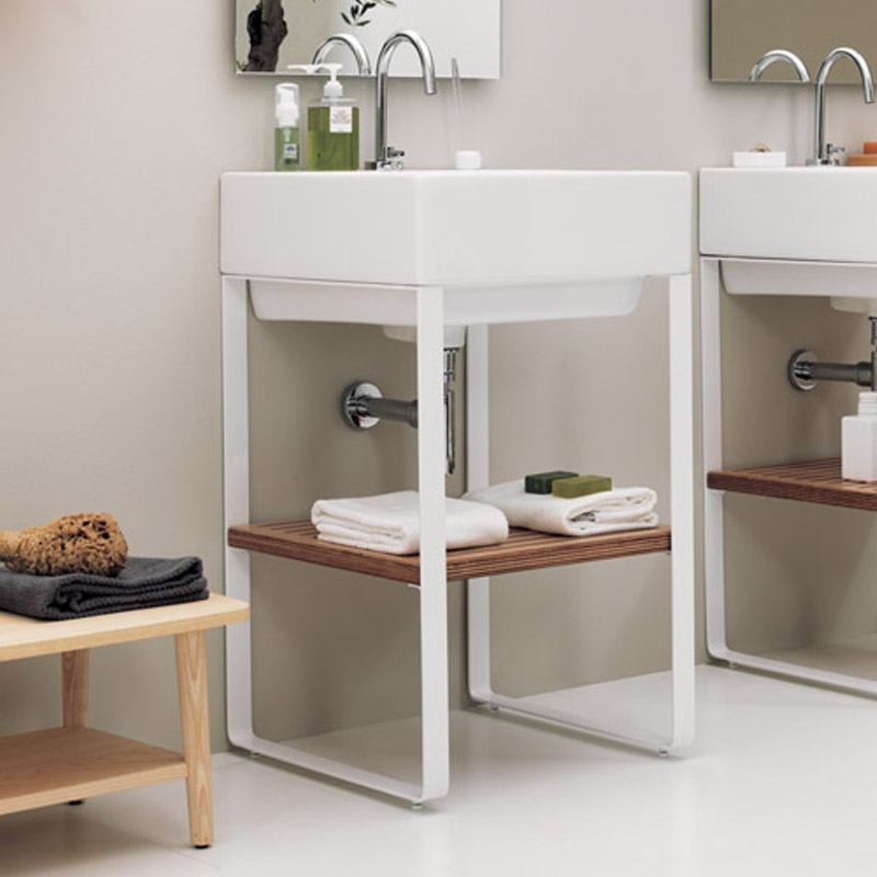 Mobile Bagno con Lavabo in Ceramica e Ripiano - Volant | IsaProject