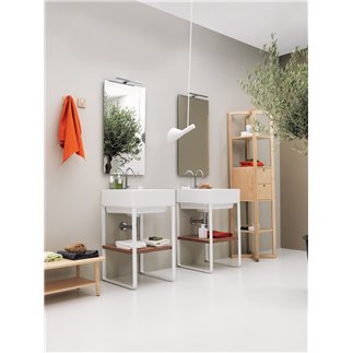 Mobile Bagno con Lavabo in Ceramica e Ripiano - Volant | IsaProject