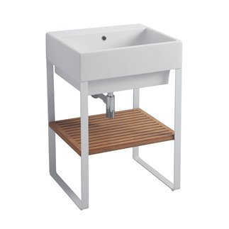 Mobile Bagno con Lavabo in Ceramica e Ripiano - Volant | IsaProject