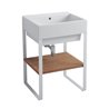 Bathroom cabinet with ceramic washbasin - Volant