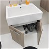 Volant mobile sospeso a 2 ante con lavabo in ceramica