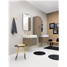 Volant mobile sospeso a 2 ante con lavabo in ceramica