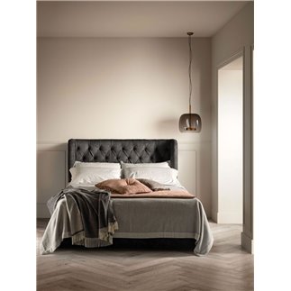 Samoa Bed with Design Headboard - Gem | Bside Letti