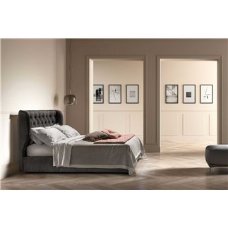 Samoa Bed with Design Headboard - Gem | Bside Letti