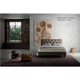 Double Bed Upholstered Headboard - King | Bside Letti