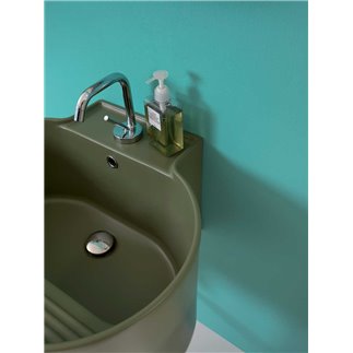 Ceramic Washbasin with Ash Base - Tino - Tino | IsaProject