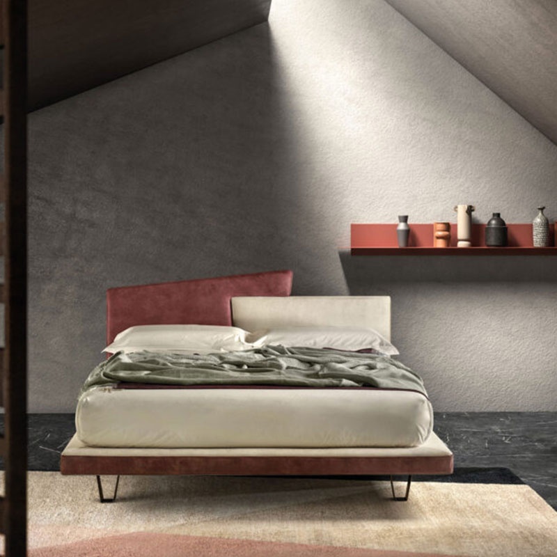 Letto Samoa con Testiera di Design Imbottita - Link | Bside Letti