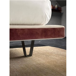 Letto Samoa con Testiera di Design Imbottita - Link | Bside Letti