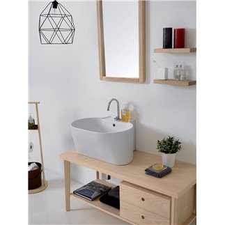 Wooden Bathroom Cabinet with Drawers - Tino