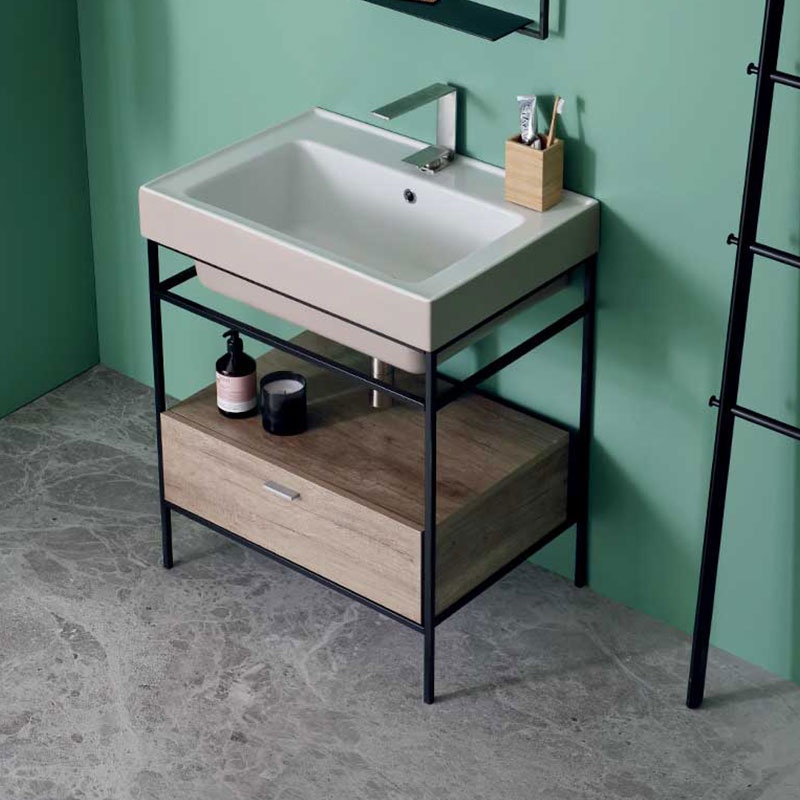 Mobile Lavabo con Base in Acciaio - Trix | Colavene