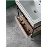 Mobile Lavabo con Base in Acciaio - Trix