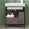 Trix washbasin with metal structure