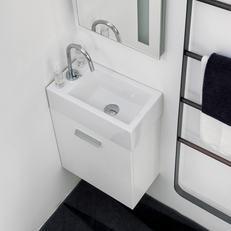 Mobile Bagno Sospeso con Lavabo in Ceramica - Mini | Colavene