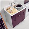 Cabinet washtub with laundry basket - Twist