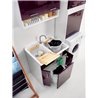 Cabinet washtub with laundry basket - Twist