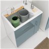 Cabinet washtub with laundry basket - Lindo