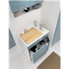 Cabinet washtub with laundry basket - Lindo