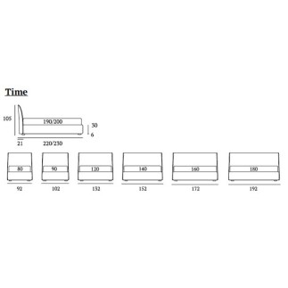 King Size Bed with Storage - Time | Bside Letti