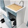 Cabinet washtub with laundry basket - Jollywash