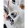 Cabinet washtub with 2 doors and laundry basket - Jollywash