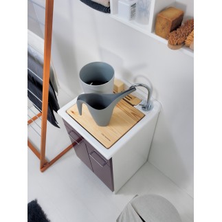 Colavene Cabinet Washtub with Laundry basket - Jollywash | IsaProject