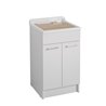 Cabinet washtub with 2 doors and laundry basket - Jollywash