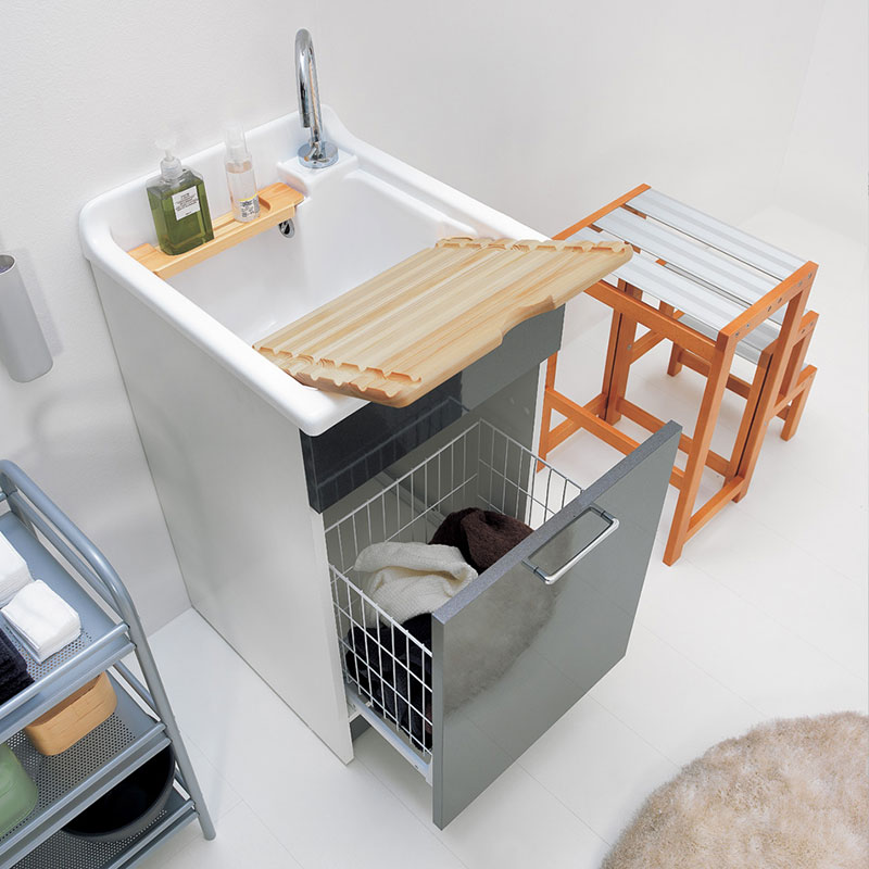 Laundry Cabinet with Laundry Carrier - Jollywash | IsaProject