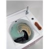 Cabinet washtub with washing system - Active wash