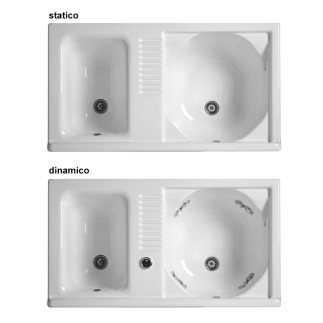 Sink Cabinet with Double Bath - Active Wash | IsaProject