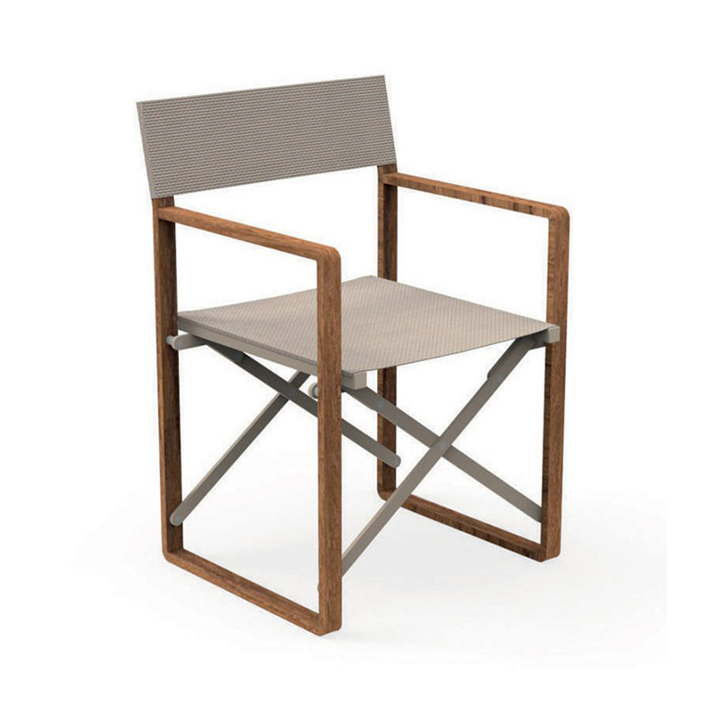 Folding outdoor chair in mahogany - Bridge - ISA Project