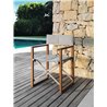 Folding outdoor chair in mahogany - Bridge