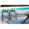 Folding outdoor chair in mahogany - Bridge