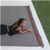 Outdoor synthetic fiber carpet- Ribs