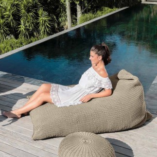 Outdoor bag-pouf in rope - Jackie Bean - ISA Project