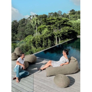 Outdoor bag-pouf in rope - Jackie Bean - ISA Project