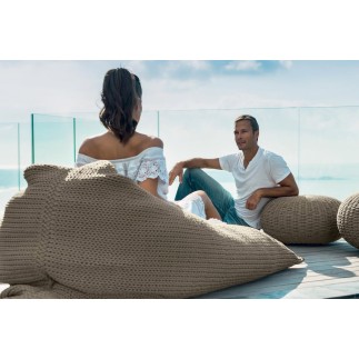 Outdoor bag-pouf in rope - Jackie Bean - ISA Project