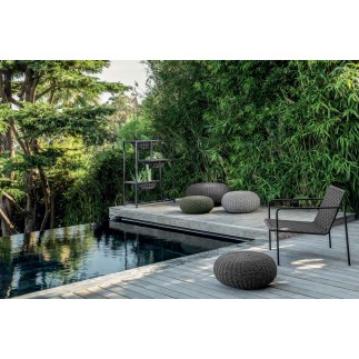 Outdoor Pouf in Hand-Woven Rope - Jackie | ISA Project