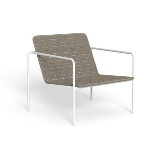 Outdoor armchair in steel and hand-woven rope - Jackie - ISA Project