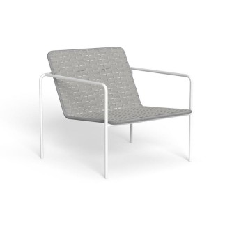 Outdoor armchair in steel and hand-woven rope - Jackie - ISA Project