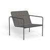 Outdoor armchair in steel and hand-woven rope - Jackie