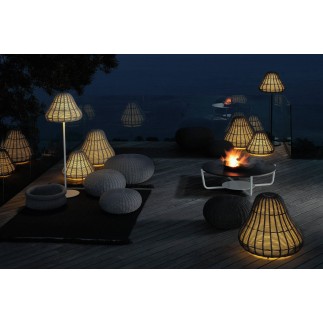 Outdoor lamp in steel and rope - Jackie