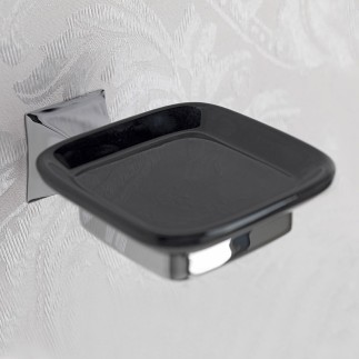 Metal and Ceramic Soap Holder - Gotica