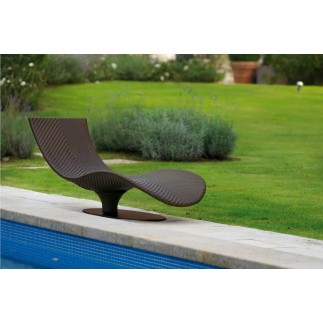 Caribe chaise longue  in synthetic fiber