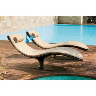 Caribe chaise longue  in synthetic fiber - ROB-9578