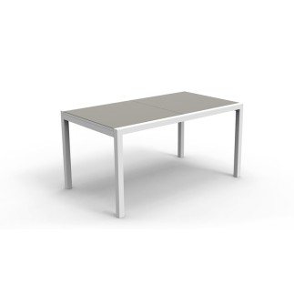 Outdoor extensible dining table with glass top - Maiorca - ISA Project