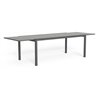 Outdoor extensible dining table with glass top - Maiorca