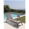 Stackable sun lounger with adjustable back - Step