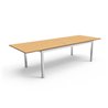 Outdoor extensible dining table with teak top - Timber